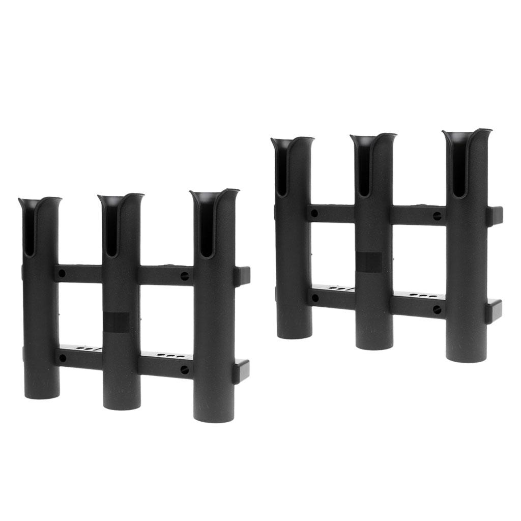 Fishing Rod Rack - حامل قصبة صيد أسود من البولي