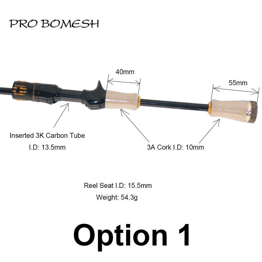 برو Bomesh 3A الصف الفلين SKTS - مراجعة Fishing Rod Building Kit وسعره