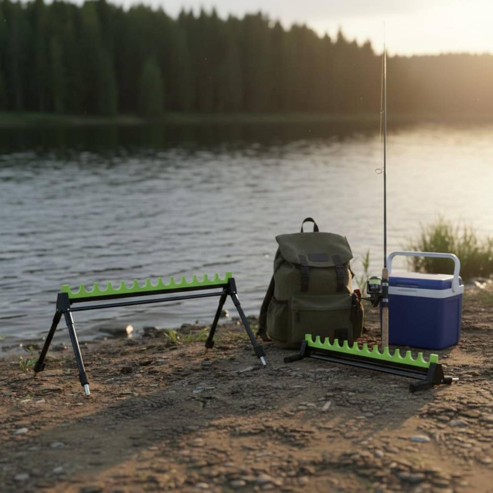 حامل صنارة صيد تلسكوبي قابل لل - مراجعة Fishing Rod Rack وسعره