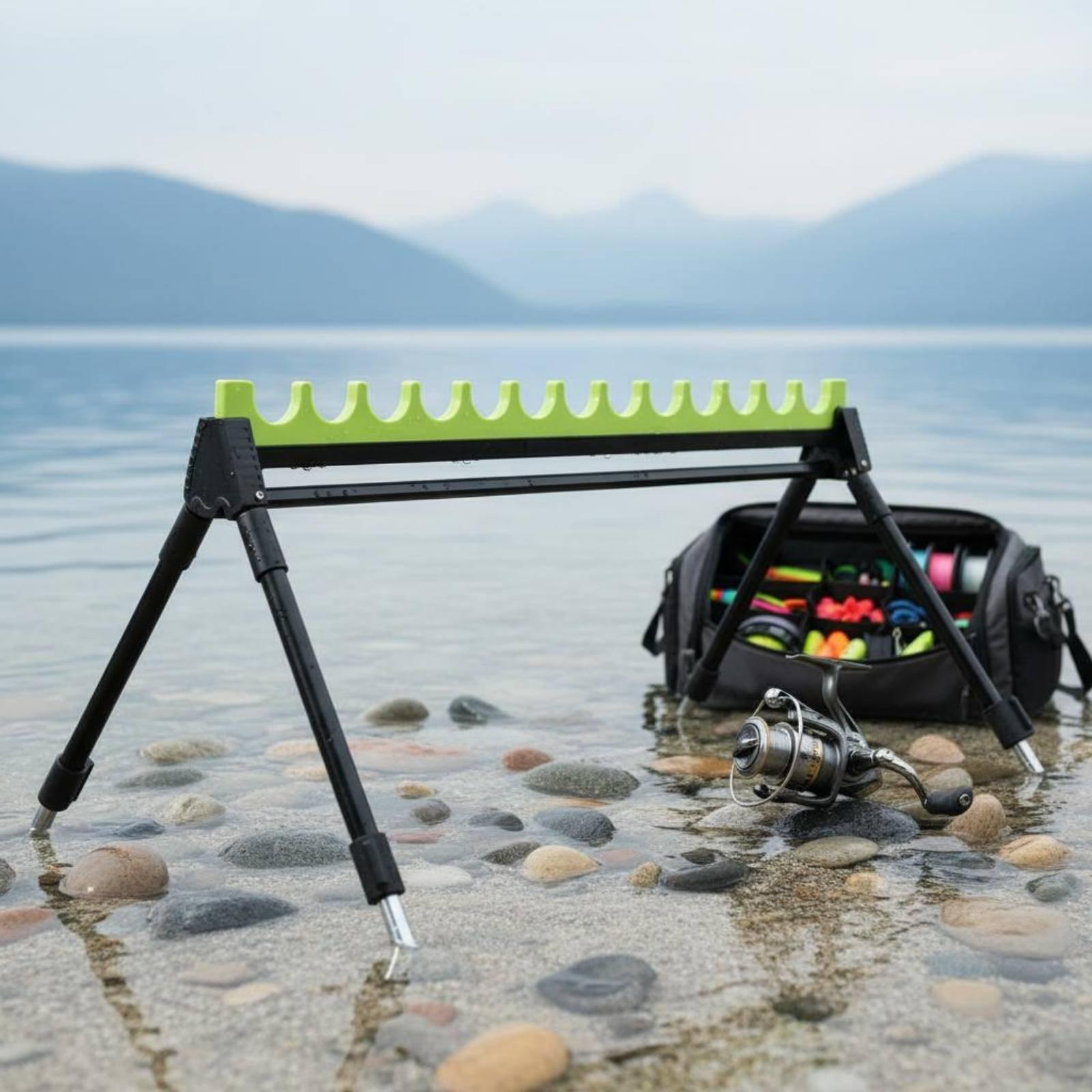 حامل صنارة صيد تلسكوبي قابل لل - مراجعة Fishing Rod Rack وسعره