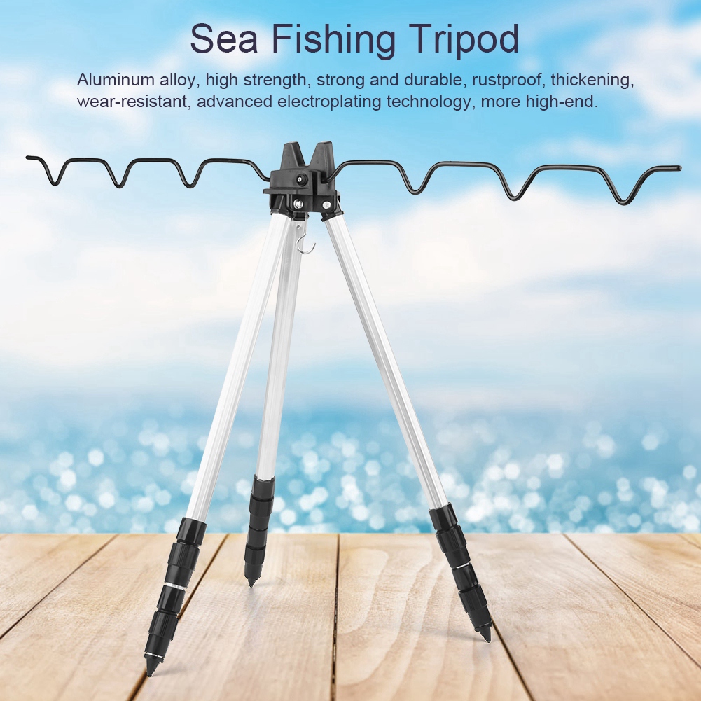 قصبة صيد خشبية حامل ثلاثي القو - مراجعة Fishing Rod Casting وسعره