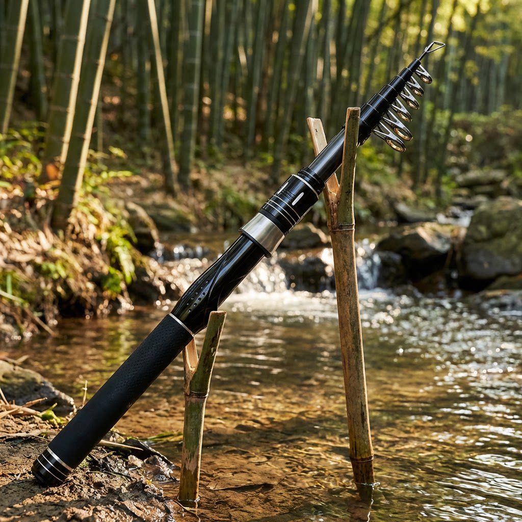 قصبة صيد تلسكوبية خفيفة الوزن  - مراجعة Fishing Rod Travel وسعره
