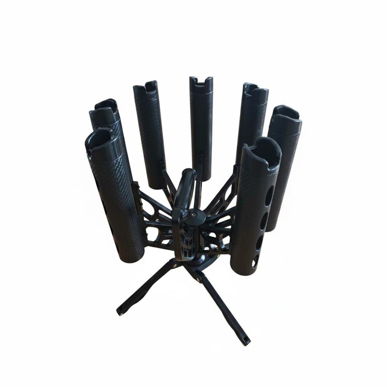 حامل قصبات صيد دوار 360 درجة ع - مراجعة Fishing Rod Rack وسعره