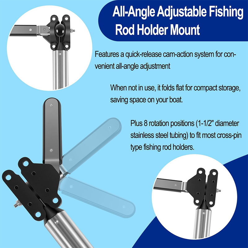 حامل صنارة صيد قابل للتعديل بج - مراجعة Fishing Rod Holder وسعره
