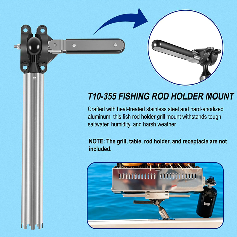 حامل صنارة صيد قابل للتعديل بج - مراجعة Fishing Rod Holder وسعره