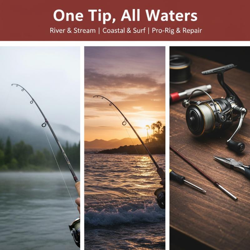 طقم إصلاح طارئ لقضبان الصيد قا - مراجعة Fishing Rod Travel وسعره