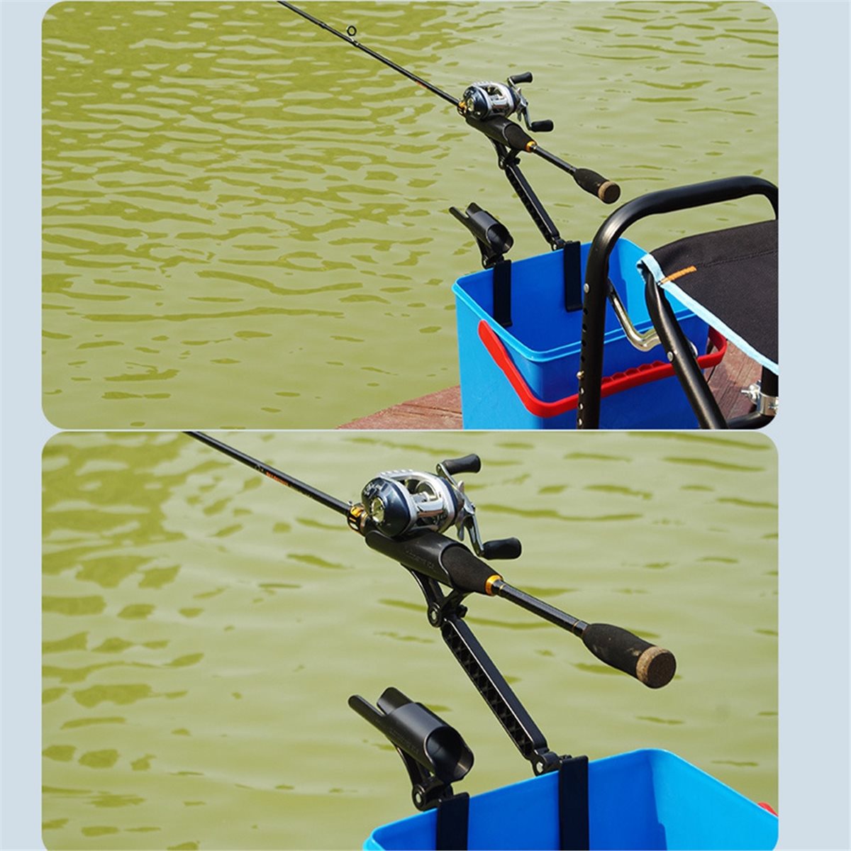 حامل صنارة صيد الجليد القابل ل - مراجعة Fishing Rod Holder وسعره